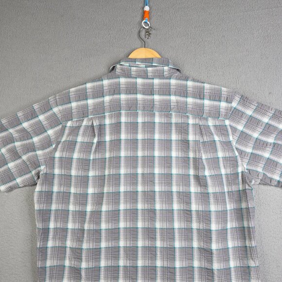 Patagonia Shirt Mens Size Large Plaid Puckerware Button Down Seersucker Textured - Picture 6 of 9